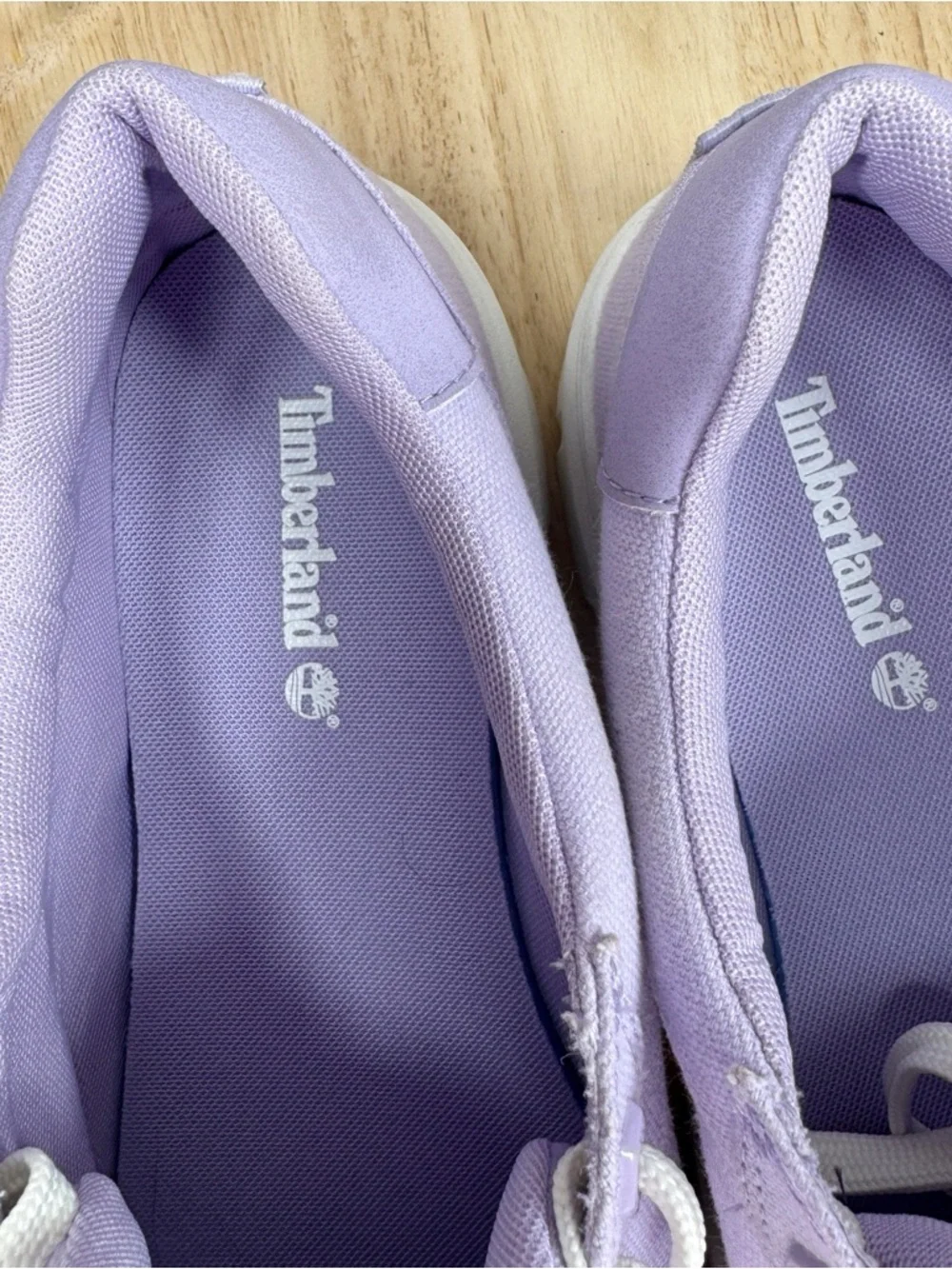 Timberland Laurel Court Low Lace Up Canvas Sneakers Lilac‎ Purple Women 9.5